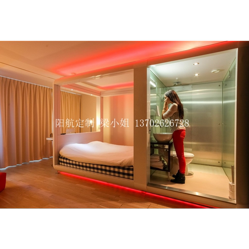 睡眠舱胶囊舱带卫生间休息睡眠舱一体式卫浴独立空间候机酒店民宿