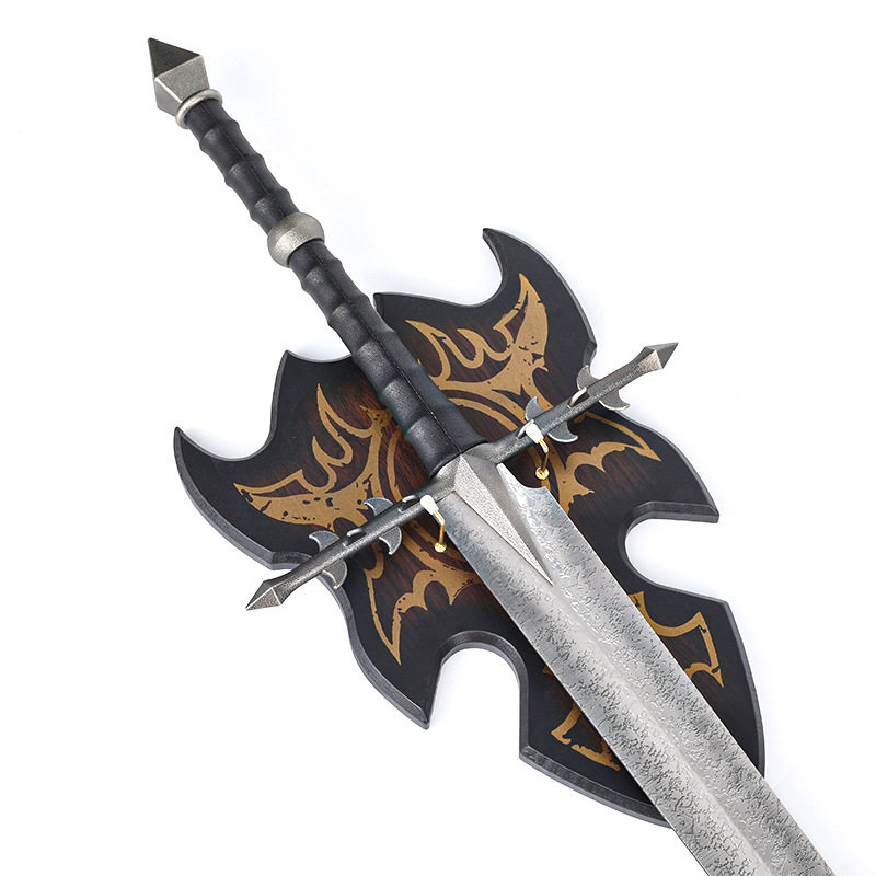 魔戒指环安格玛巫剑 戒灵剑武器模型 1比1金属索伦模型未开刃