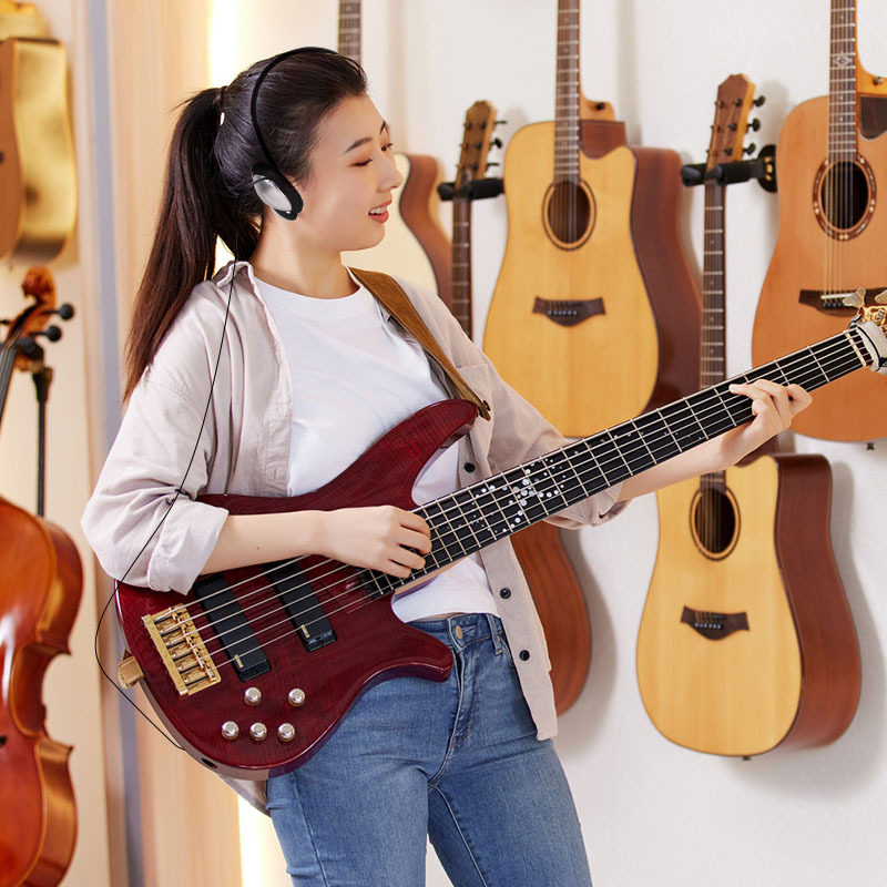 学生电子钢琴吉他耳机头戴式6.5乐器耳机有线后挂式复古耳机