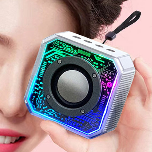 透明机甲小钢炮蓝牙音箱低音炮户外便携家用桌面other/其他 迷你
