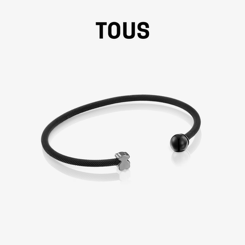 【新品】 TOUS桃丝熊Icon Mesh系列小熊酷黑网织手链秋季叠戴