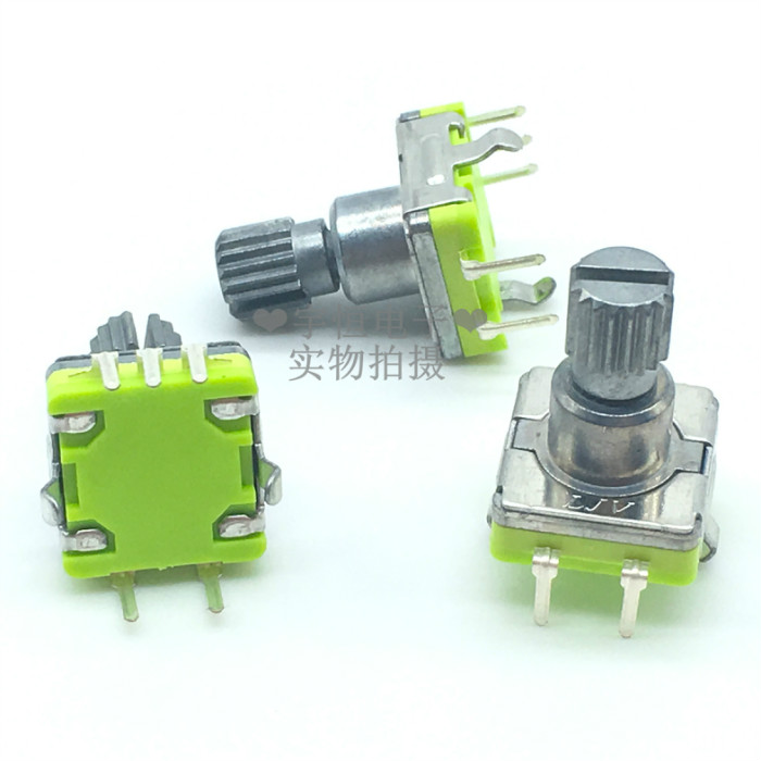 LJV 360度音量旋转编码器 汽车导航 车载DVD音量开关 12.5MM花轴