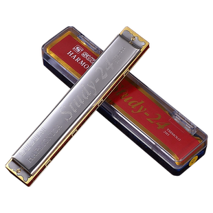 日本铃木口琴24孔复音口琴专业演奏级GAF调C调初学者学生成人入门