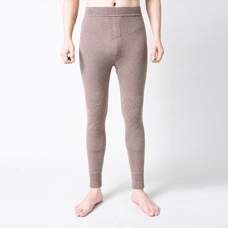 20季羊24冬新打款护腰护膝保暖绒裤男女同VHI款纯色高腰弹力底毛