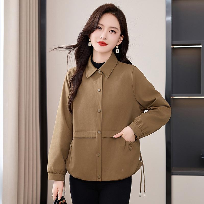 小子大码YX86172春秋装外套洋气女装时尚搭气质休闲个宽松上衣百Y