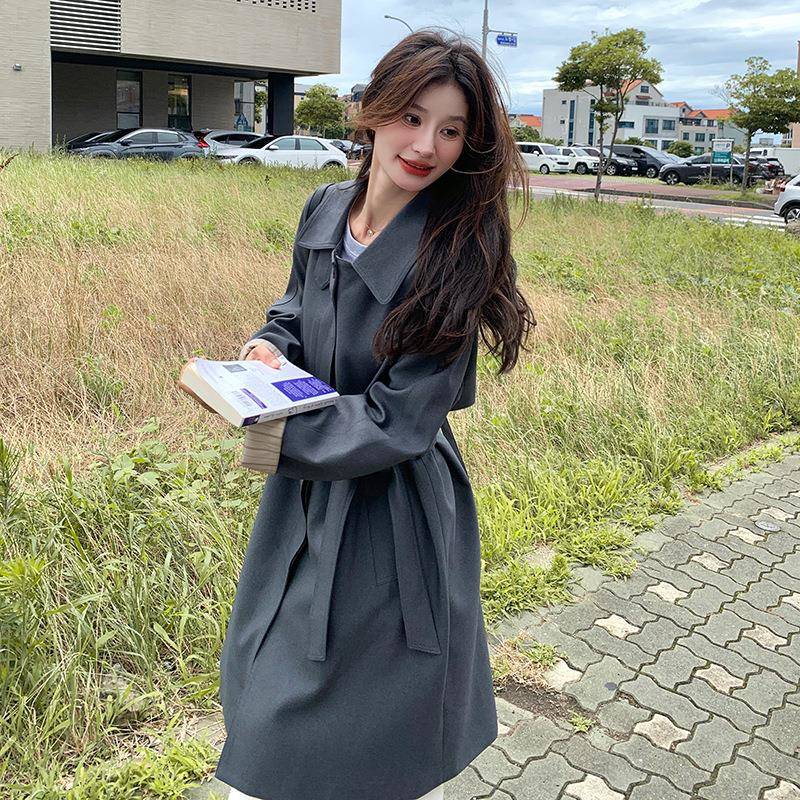 灰C153-663色撞色2衣外套女春秋025新款风个子韩系宽松休闲今年流