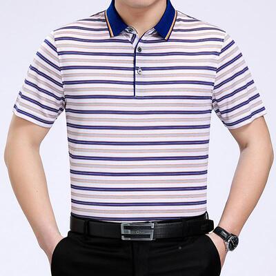 桑短袖蚕丝男士袖恤透02R11-X气半夏季款新丅桖中年爸爸装衫爆款