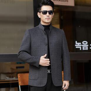 休闲脱内立卸 KJ大衣中年毛胆呢子保暖外套冬季 双面短款 羊绒6620