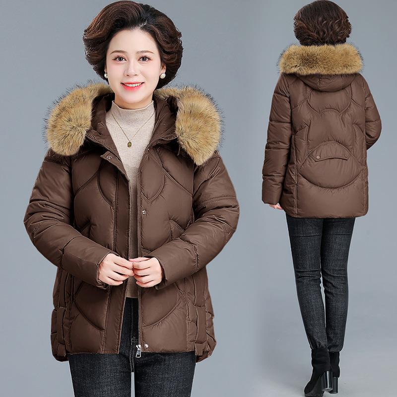 妈妈外套秋款2204新款棉短款小冬棉袄中老年女84165299冬装羽绒棉