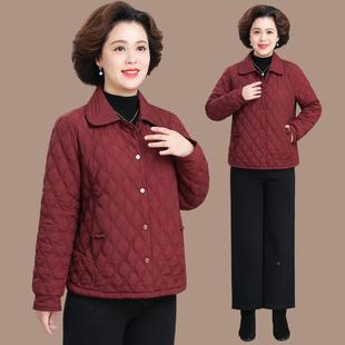 连帽棉衣秋外套女轻薄冬2025新款29-9908宽松气洋老年妈妈冬中装