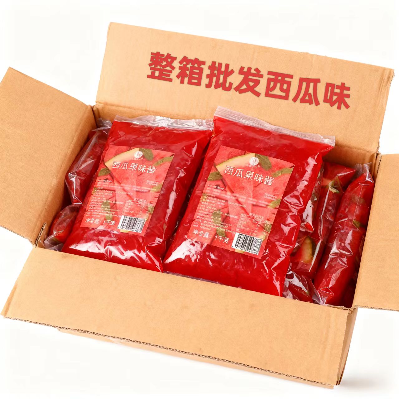西瓜果味酱商用整箱批发