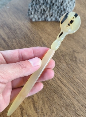 羊角发簪太极七星簪子束发用品盘发道士道系发饰中国风太极阴阳钗