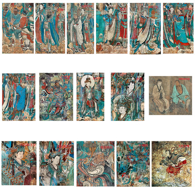 国画打印白描底稿人物竖幅初学者