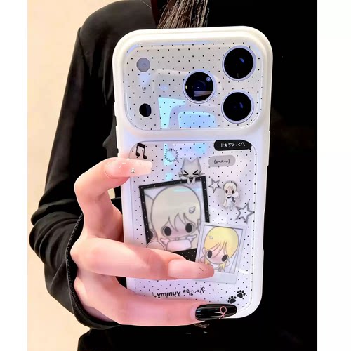 韩系可爱拼接大视窗iPhone手机壳