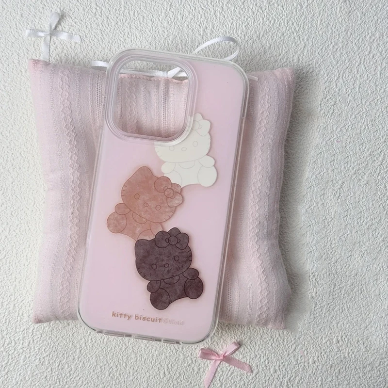 日韩ins凯蒂猫适用iPhone16/15promax手机壳imd小众苹果14/13/12/11pro高级感pura70小清新华为Mate60/70软壳