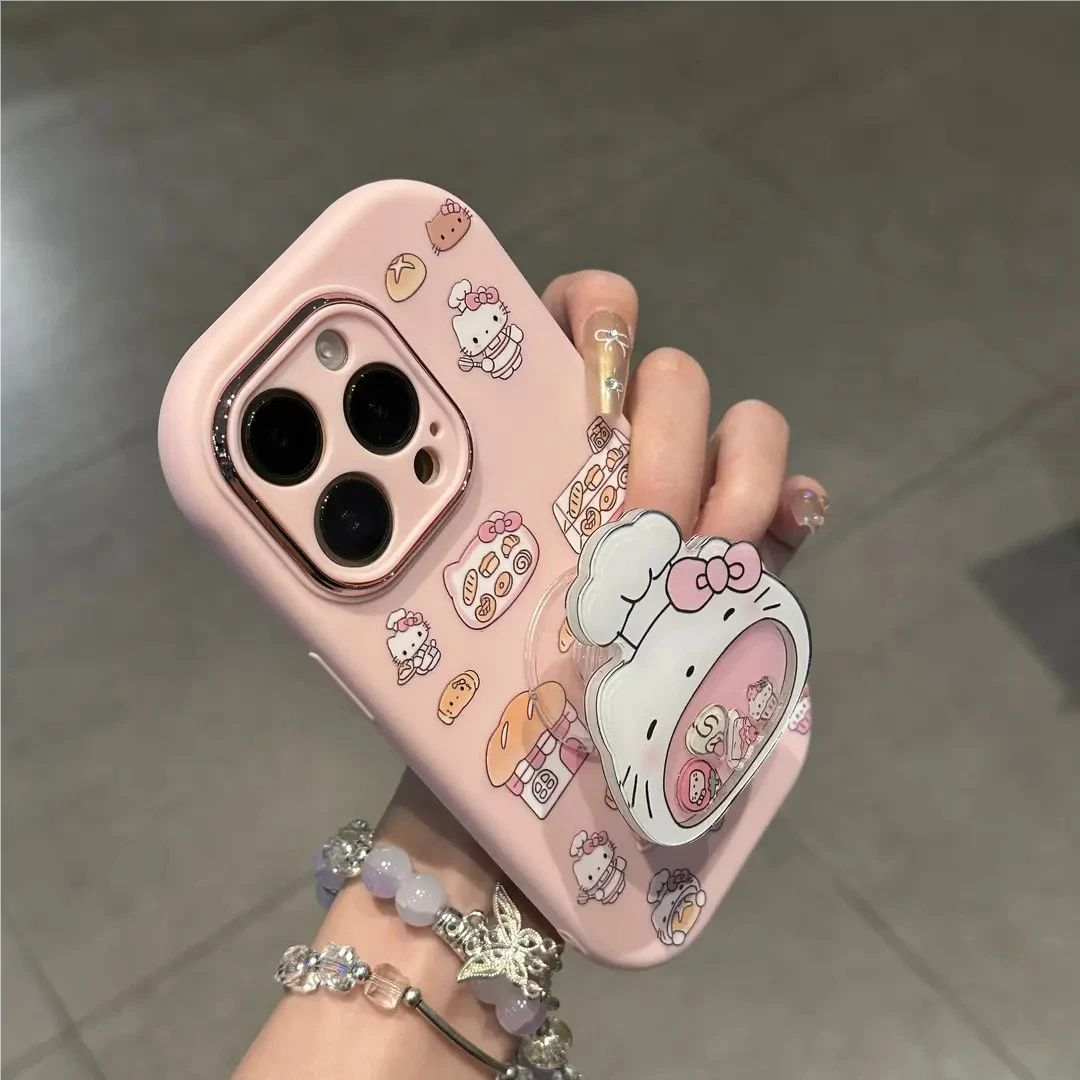 大嘴凯蒂猫摇摇乐支架手机壳