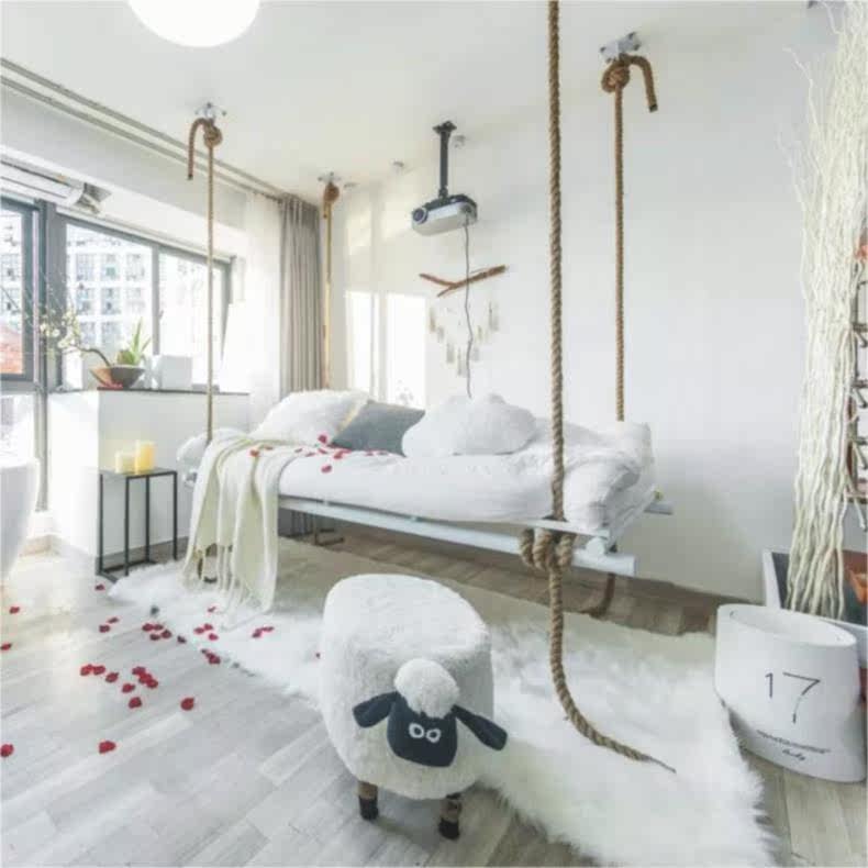 阁楼式经济型吊床户外秋千乔迁休闲防侧翻悬空轻便加厚家庭简易悬|ruв категории жилой мебели, открытый/двор мебели, открытый кровать, гамак - от Buy2taobao.com для оказания профессиональной услуги покупки агента Taobao