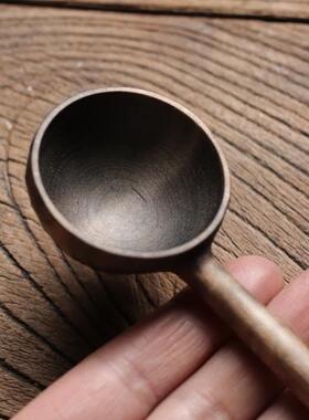 木制咖啡豆勺量勺汤勺直柄刻刀纹理【木爻Craft】