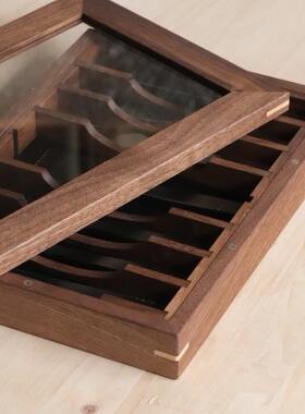 实木 收纳盒 斩盒 玻璃盖子 展示盒【木爻Craft】