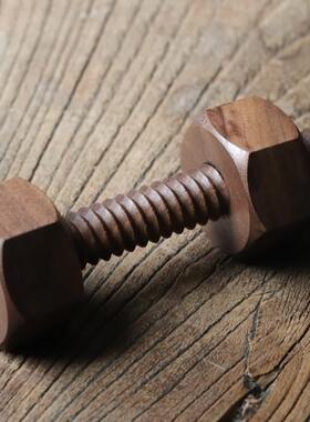 木制螺丝螺母套装玩具创意装饰摆件 【木爻Craft】