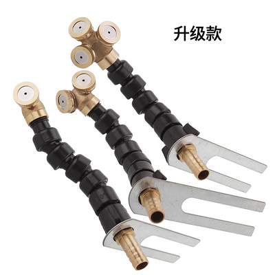 汽车货车淋水器配件轮胎降温喷头滴水刹车可调万向雾化纯铜喷水嘴