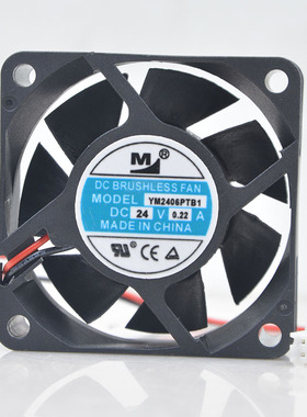 原装 一盟 M YM2406PTB1 24V 0.22A 6CM 6025 变频器电源散热风扇