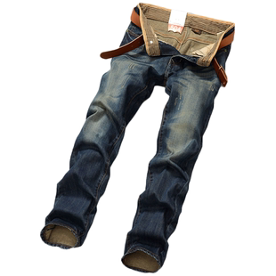 2026春夏怀旧牛仔裤男直筒宽松修身型韩版青年休闲复古男装长裤子