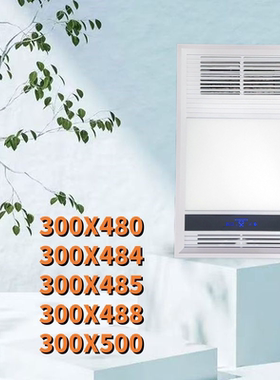 集成吊顶300X480X484X485X488多功能五合一卫生间厕所风暖浴暖霸