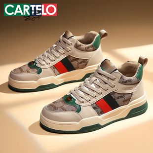 卡帝乐鳄鱼男鞋2025新款秋冬季男士休闲板鞋潮运动鞋通勤阿甘鞋子