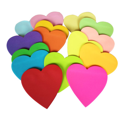 爱心便利贴情人节红色