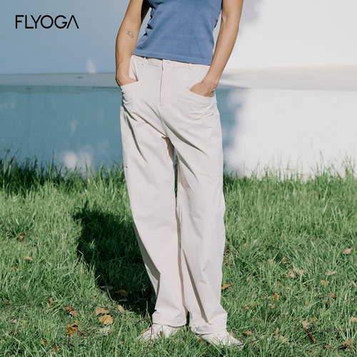 FLYOGA飞蓝瑜户外登山徒步速干透气直筒运动休闲裤工装裤子女夏季