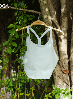 FLYOGA飞蓝瑜伽服一体杯内衣云织背心健身跑步训练运动女21115-2