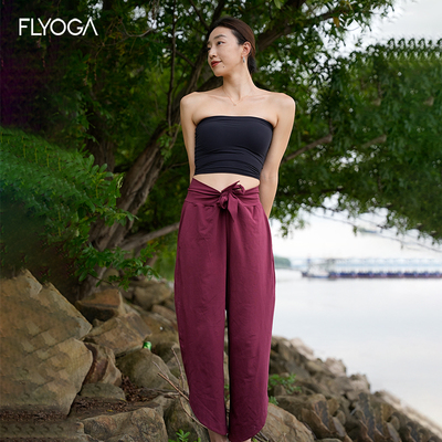 FLYOGA飞蓝 揽月裤 运动休闲长裤 抽绳可调节 显瘦束腿裤53910