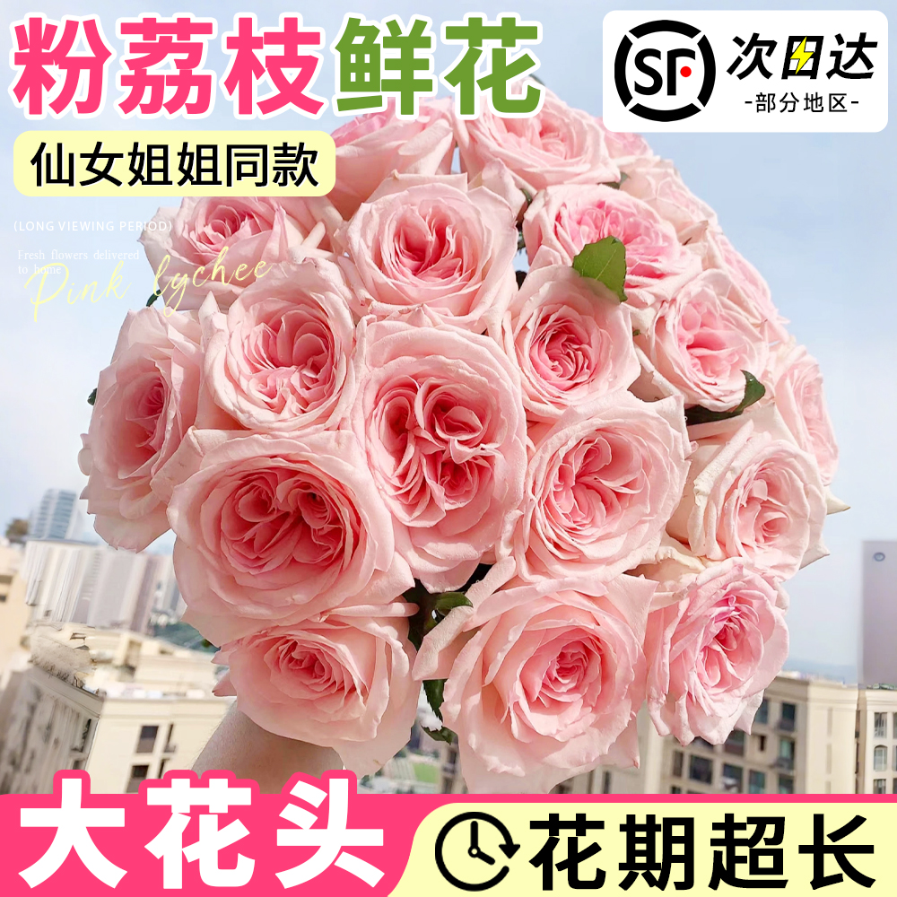 粉荔枝鲜花大花头荔枝味次日达