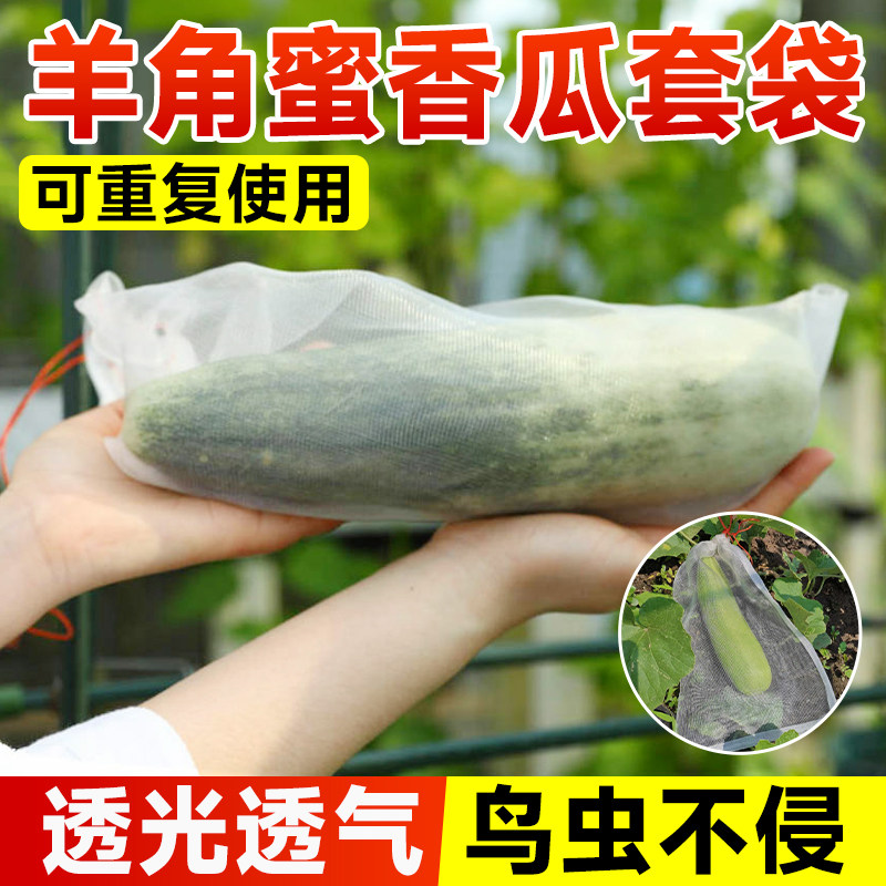 香瓜套袋专用袋羊角蜜甜瓜防虫防鸟防果蝇袋透气透光水果套袋神器