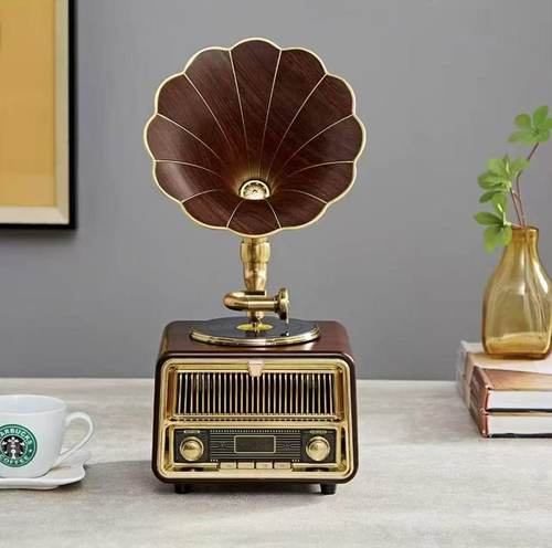 雅诗贝伦留声机复古蓝牙音响