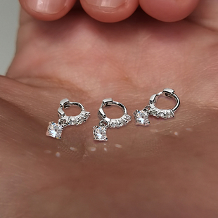 耳皮边缘耳洞925纯银针耳骨钉女耳钉耳圈爆款素圈耳扣耳骨耳环