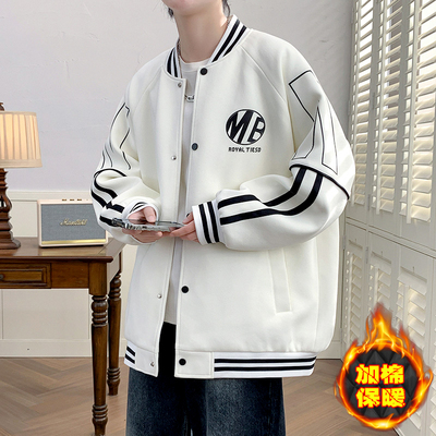 酷帅外套棒球领秋冬天宽松休闲