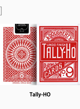 培根魔术 Tally Ho 纸牌  扇背圆背 USPCC花切魔术练习收藏扑克