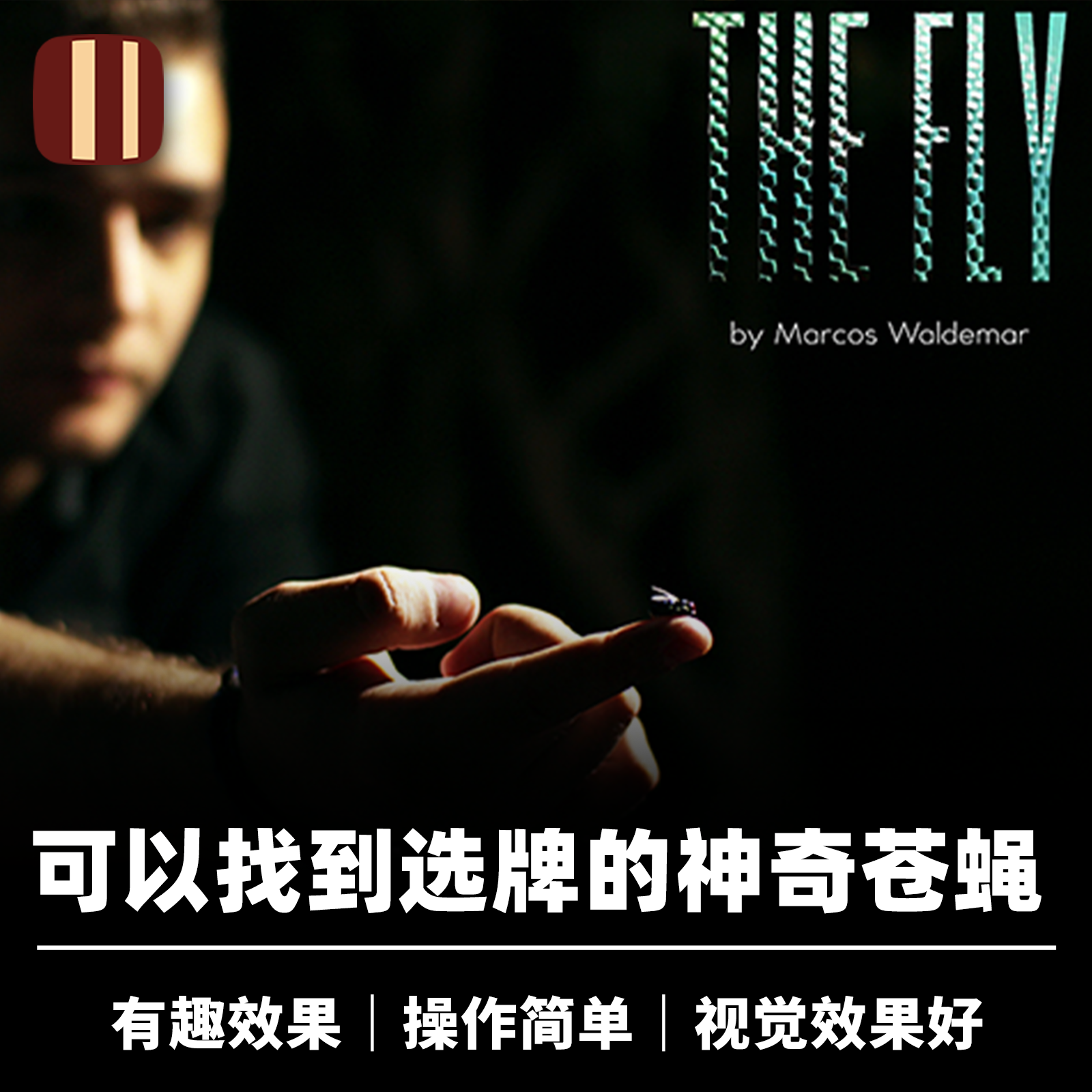 培根魔术 苍蝇找牌 THE FLY 黑池热卖 近景街头有趣扑克道具