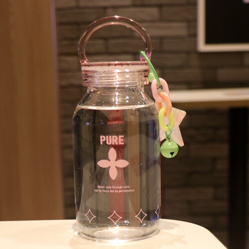学生超萌玻璃杯耐热随手杯喝水杯