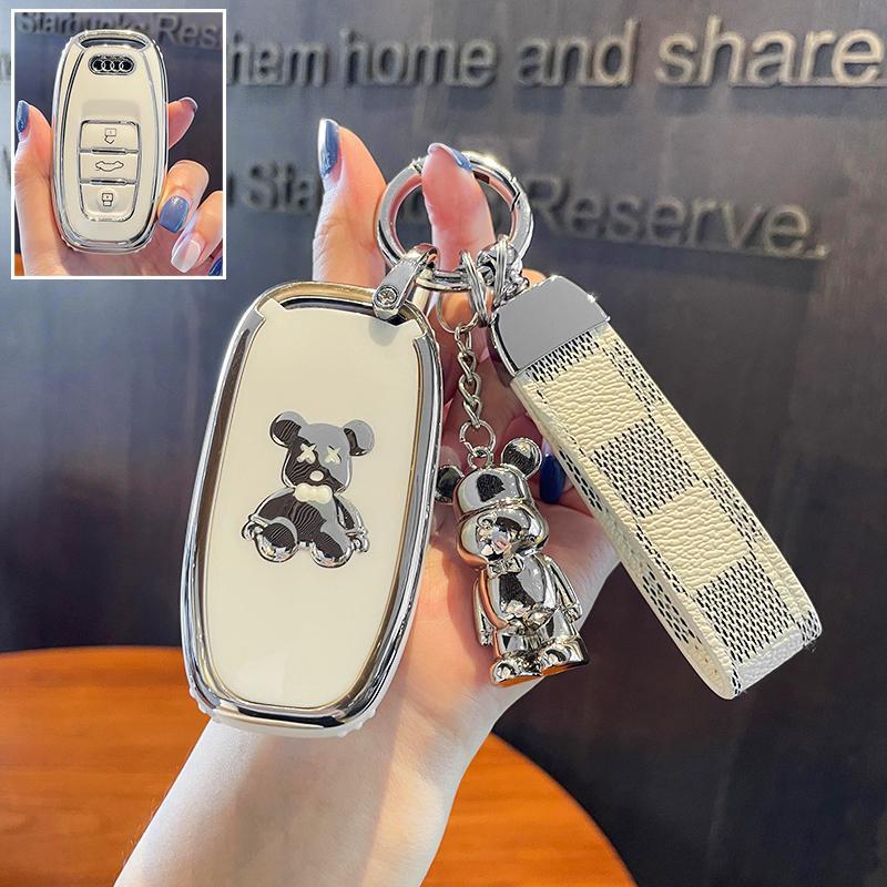 奥迪A6L钥匙套a4l老款18年q5汽车a5包a7a8扣q2l女q3专用a3壳2022