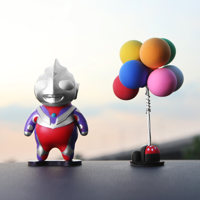 肥宅q版迪迦奥特曼gk手办模型可爱汽车桌面摆件生日礼物潮流