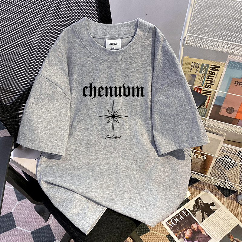 CHENUVM【凉感索罗娜】冰丝短袖T恤男款圆领潮流夏季2026新款上衣