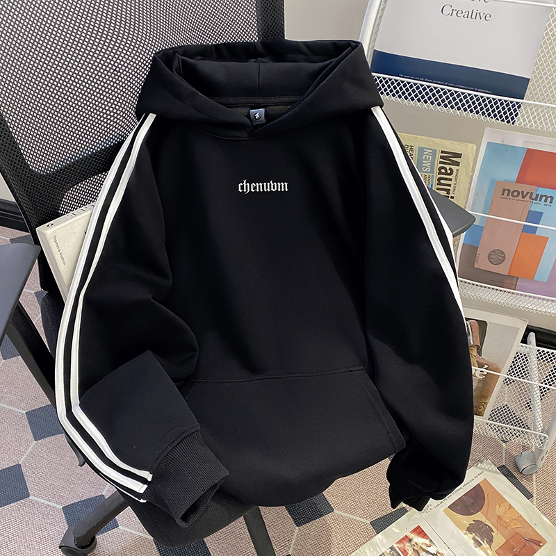 重磅连帽卫衣男美式帽衫外套秋冬