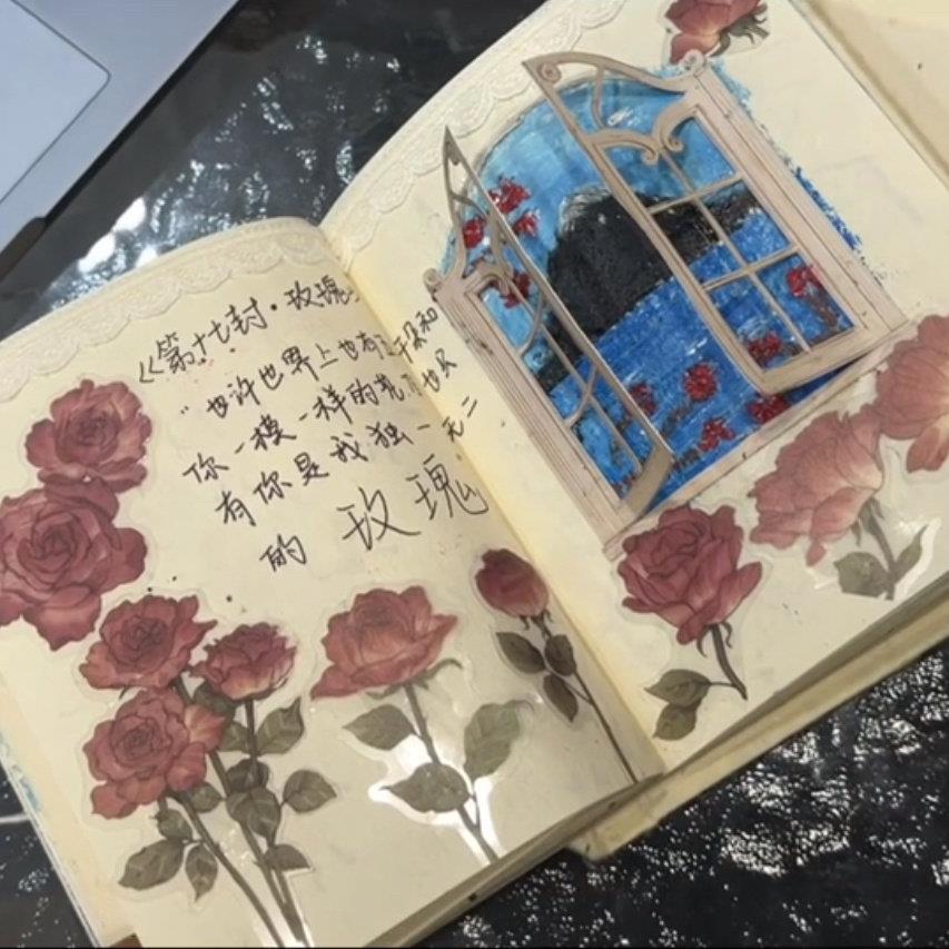 尼泊尔手工本情侣纪念手绘画册拼贴高颜值随身便携复古日记手账本