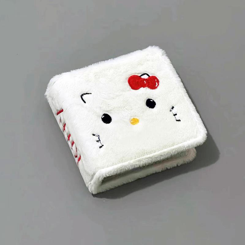 三丽鸥卡册hellokitty拍立得相册一宫格毛绒绒可拆卸三寸明星小卡