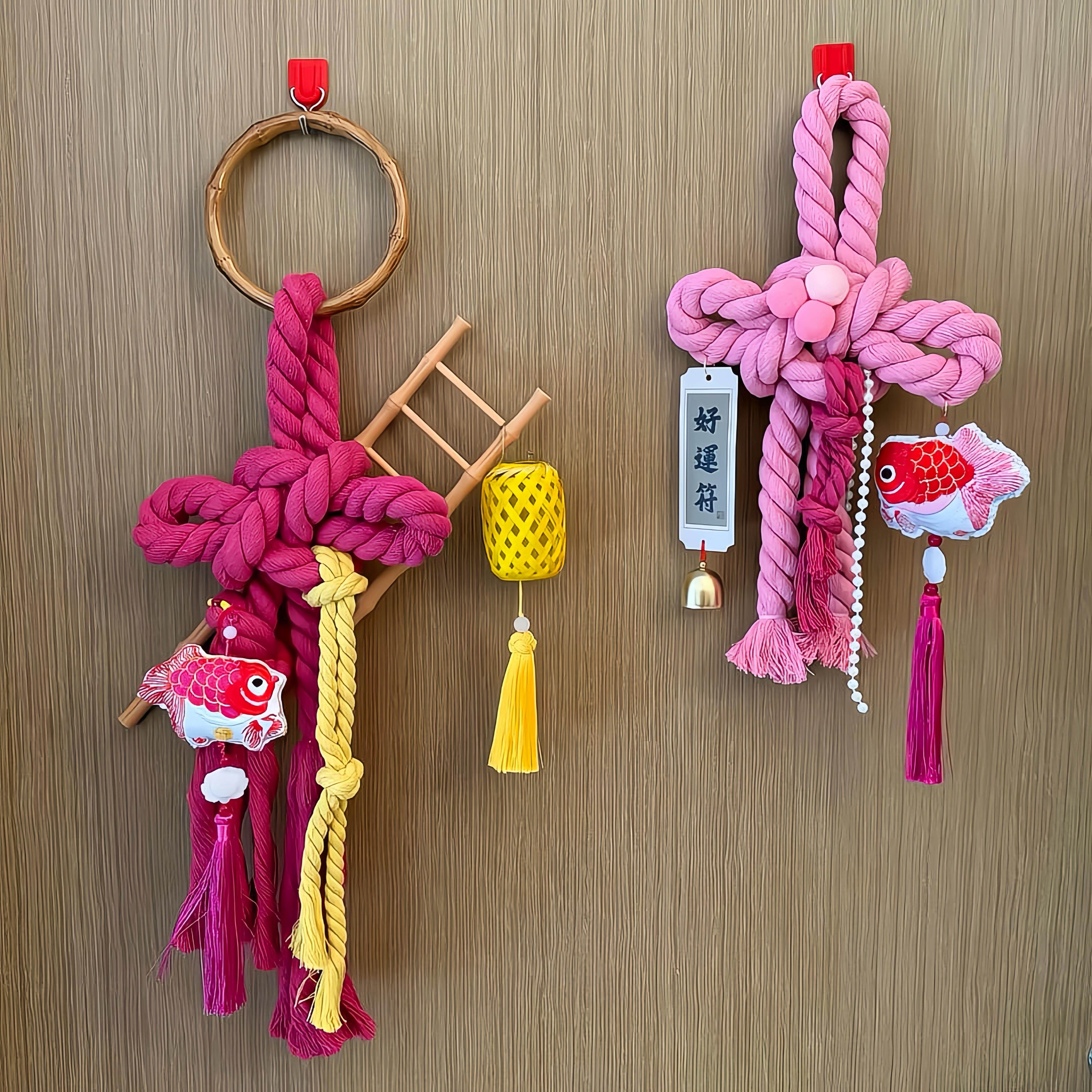 少女心新年春节万字结挂件2026新款马年好运常在中国结车载挂件女