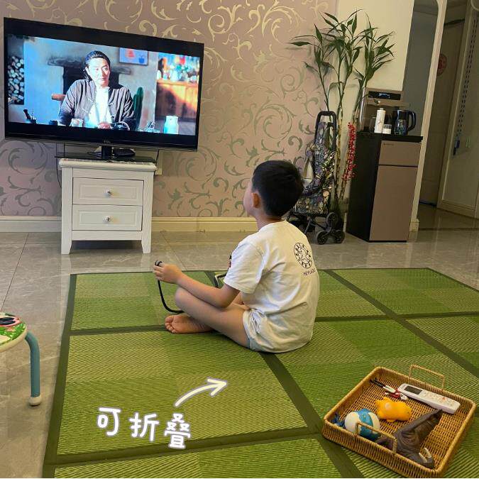 凉席地垫可折叠客厅卧室榻榻米凉席藤编加厚垫子家用宝宝爬行垫