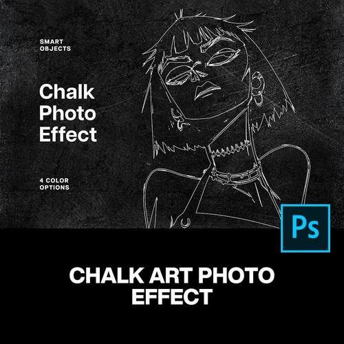 黑白单色黑板粉笔手绘涂鸦线描划痕手稿草图插画ps特效样机模板